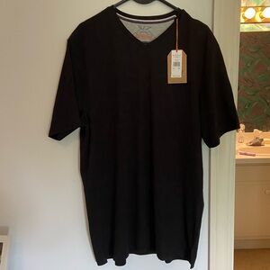 Black V-Neck Men's Shirt